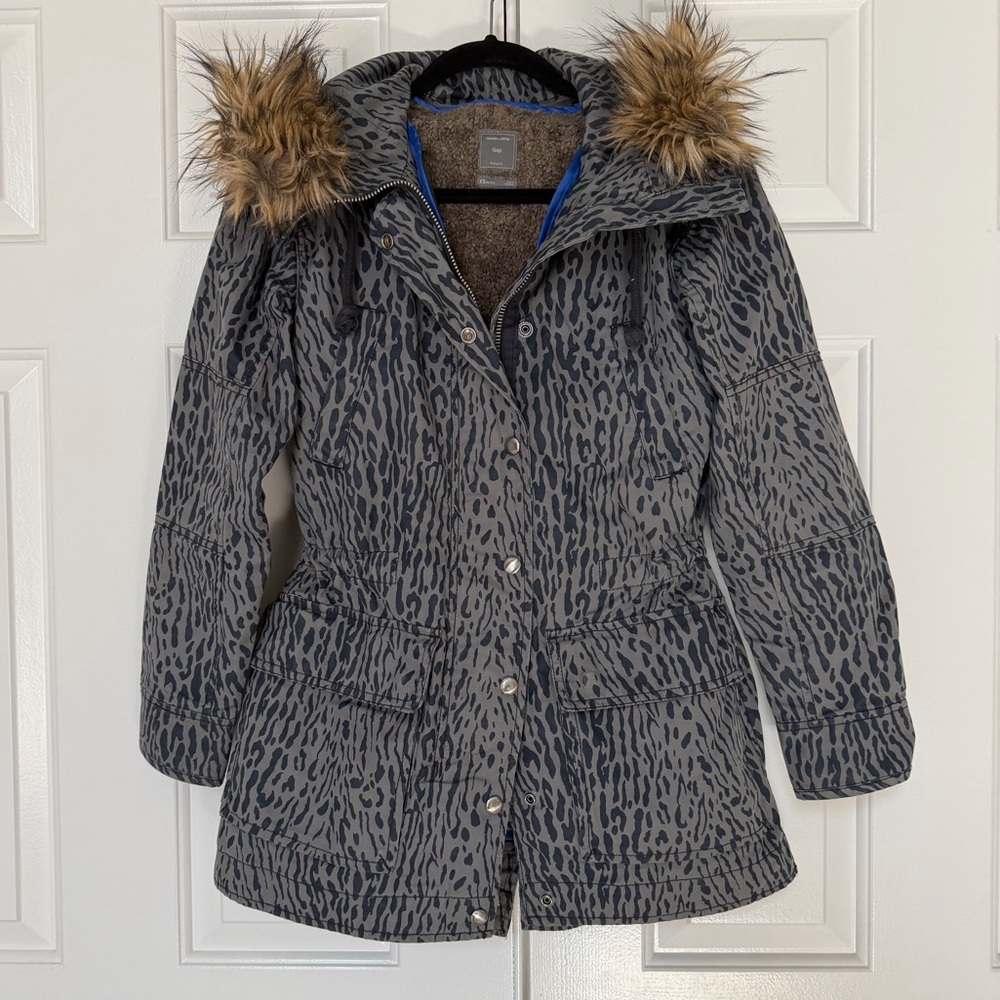 Gap Utility Jacket with Faux Fur Lining